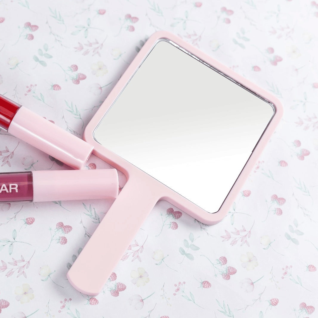 Espelho de mão maquiagem - Rosa