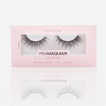 Cílios postiços Fios de Seda #1130 CHARLOTTE - Base Transparente