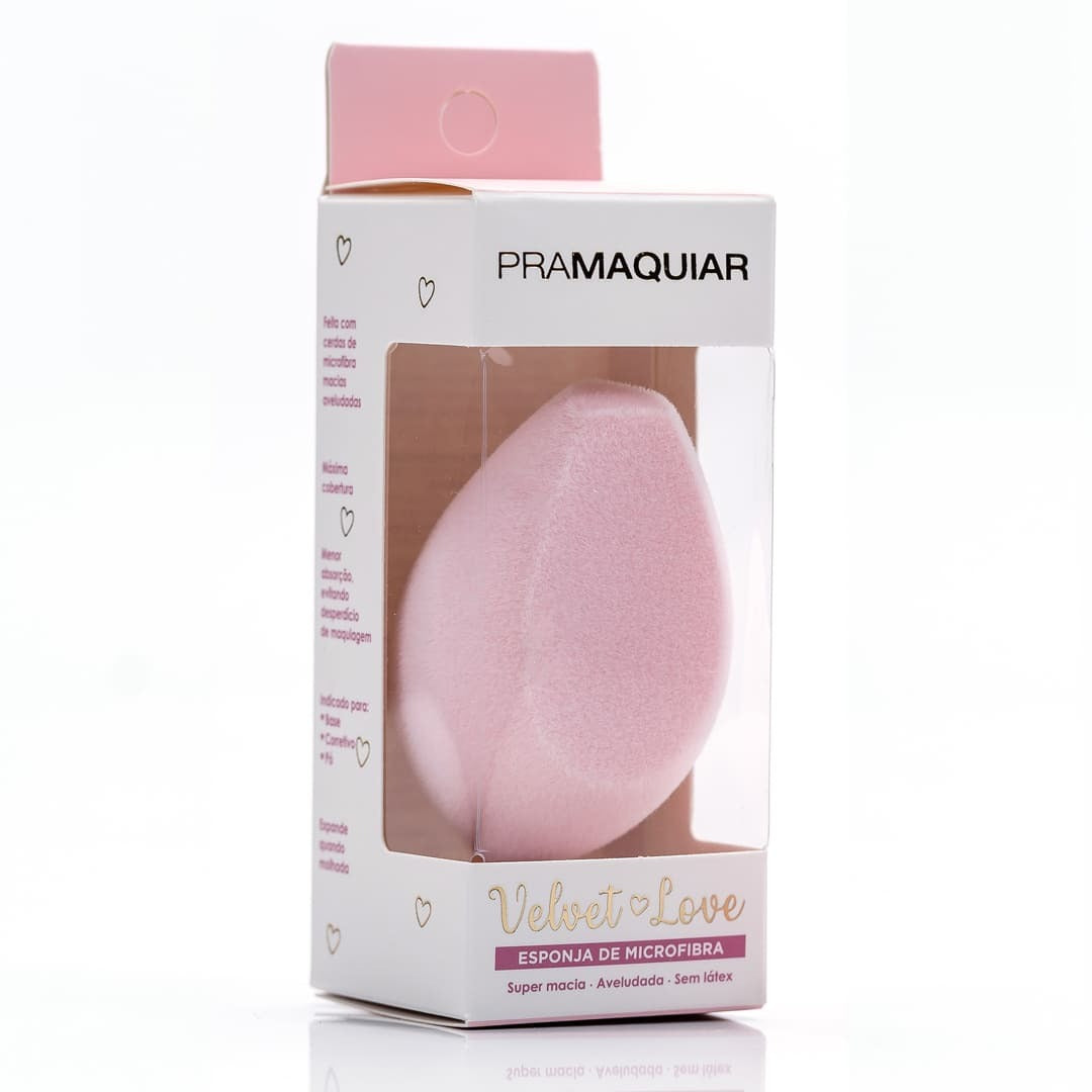 Esponja de Microfibra - Velvet Love - Rosa