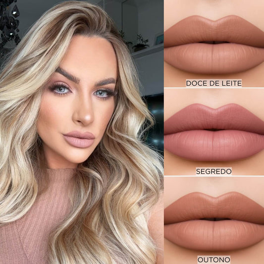 Kit com 3 Batons - Trio Nude