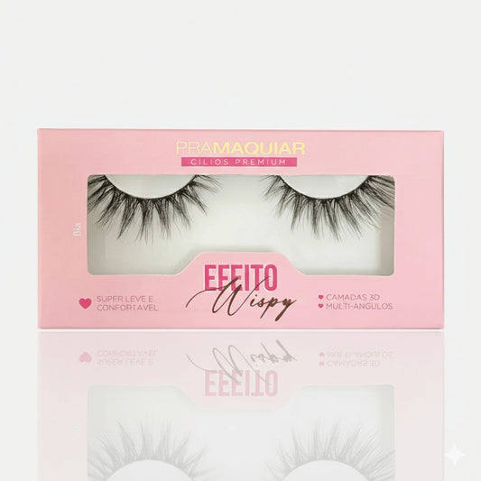 Cílios postiços Premium  Efeito Wispy #1137 BIA