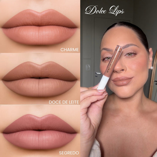 Kit com 3 Batons - Dolce Lips