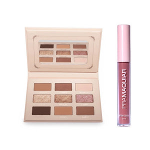 KIT Paleta de Sombras Chocolate Glam + Batom Poesia