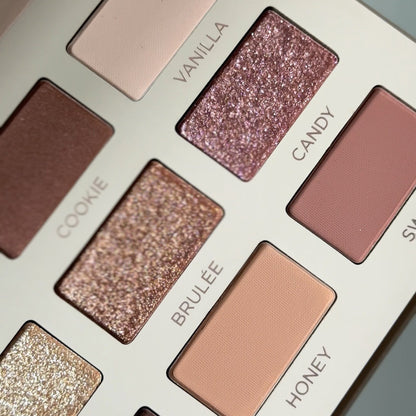 KIT Paleta de Sombras Chocolate Glam + Pincéis para Olhos